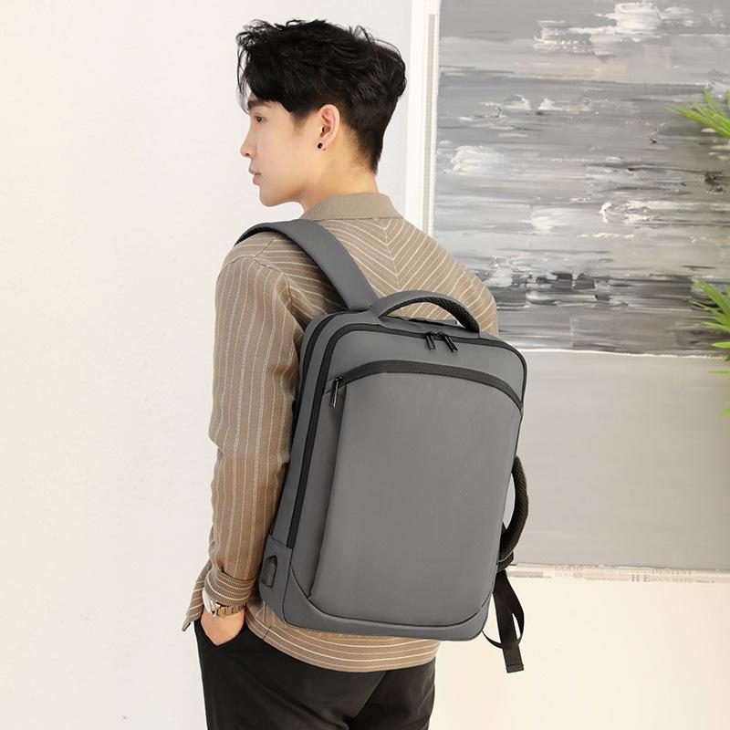 Schoolbag Backpack Men's Business Commuter Travel Large Capacity Computer Bag Short Trip Lightweight Backpack Men's School Bag