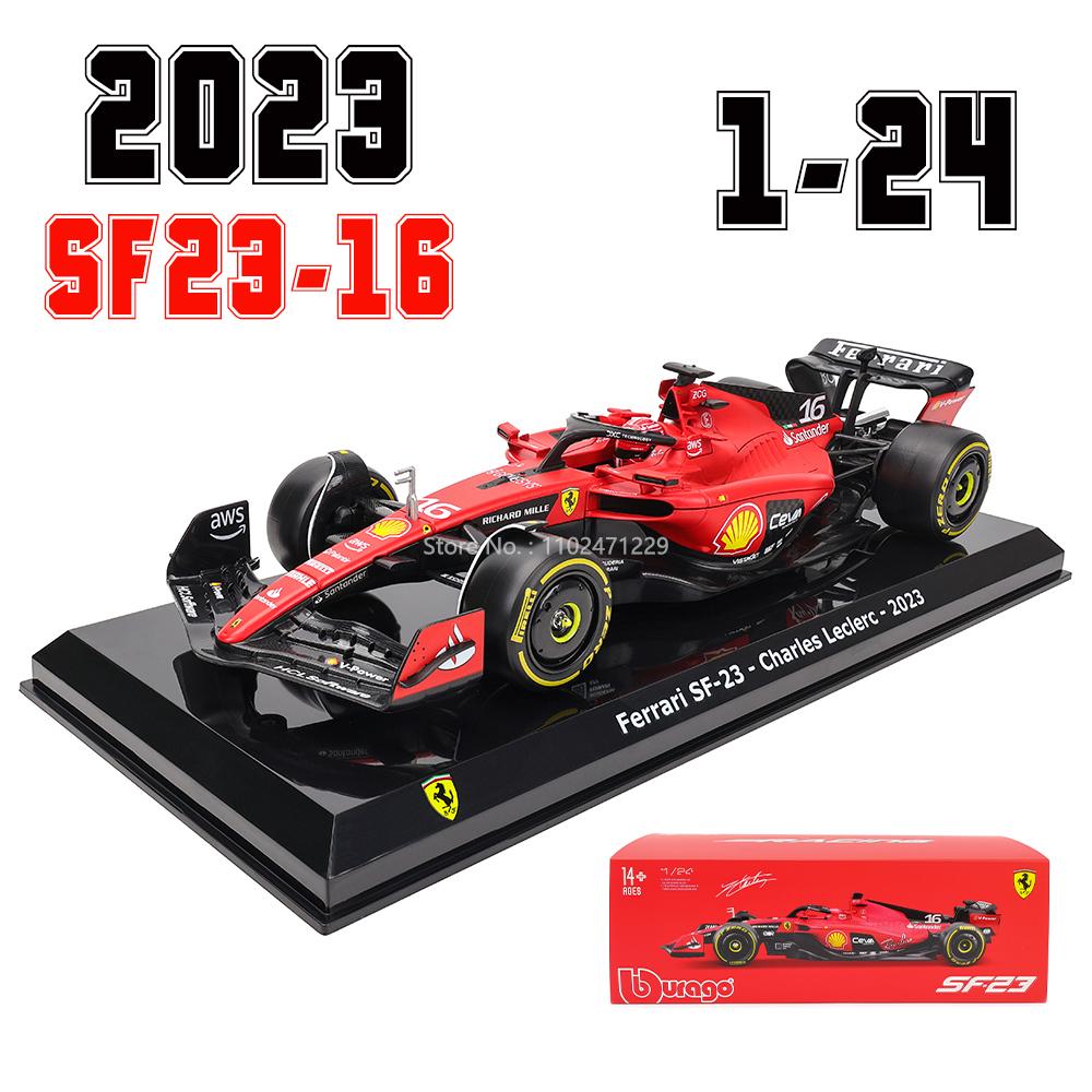 ABAJ1 Bburago 1:24 F1 serie various style 2022~2025 Ferrari SF23 16#Leclerc 55#Sainz Simulation Alloy Car Model Crafts Decoration