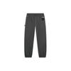 Li Ning Badfive Letter Pattern Printed Cuffed Knit Sports Pants Men bottoms Dark-Gray AKLTE41-3