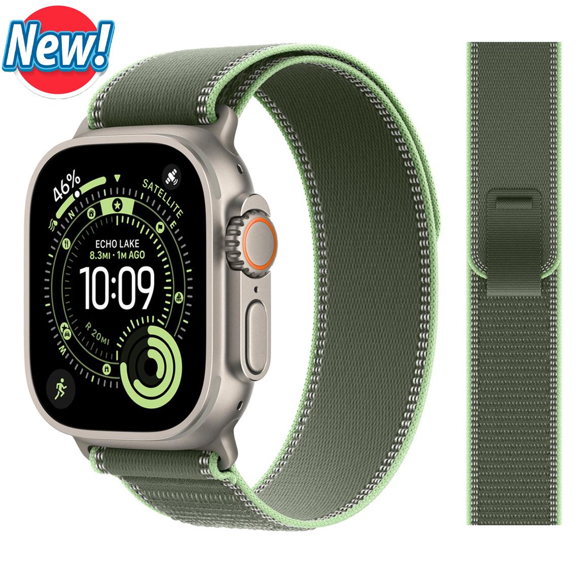 

Ремінець Trail Loop для Apple Watch Ultra 3 2 ремінець 49мм 46мм 44мм 40мм 45мм 41мм 42мм Correa Браслет iWatch Series 11 10 SE 2028 38 40 41 42(S10) mm