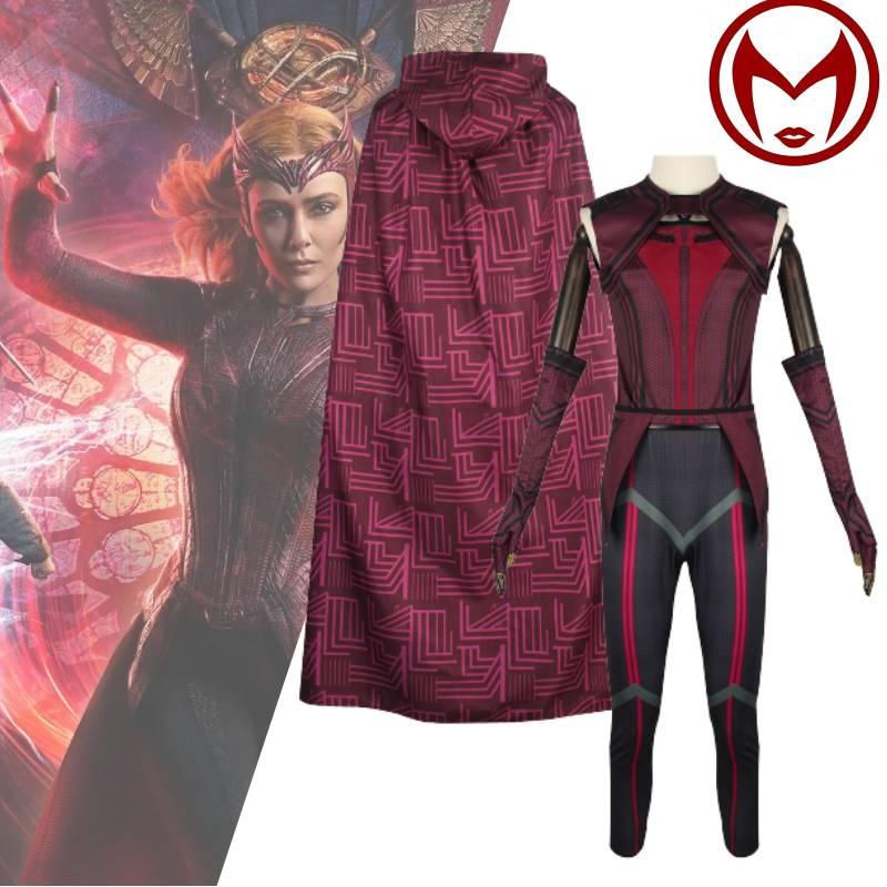 Wyróżnij się z tłumu dzięki zestawowi kostiumów cosplay Wanda Vision Szkarłatna Wiedźma
