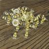 100pcs DIY Craft Accessories Silicon Stud Earring Earrings Back Stoppers Ear Post Nuts Jewelry Findings Components Gold and Silv