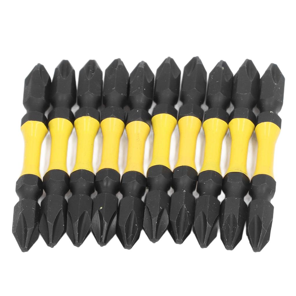 10Pcs PH2 Screwdriver Bit Set 1 4 Hex Shank Double Ended Cross Screwdriver Bit 65mm