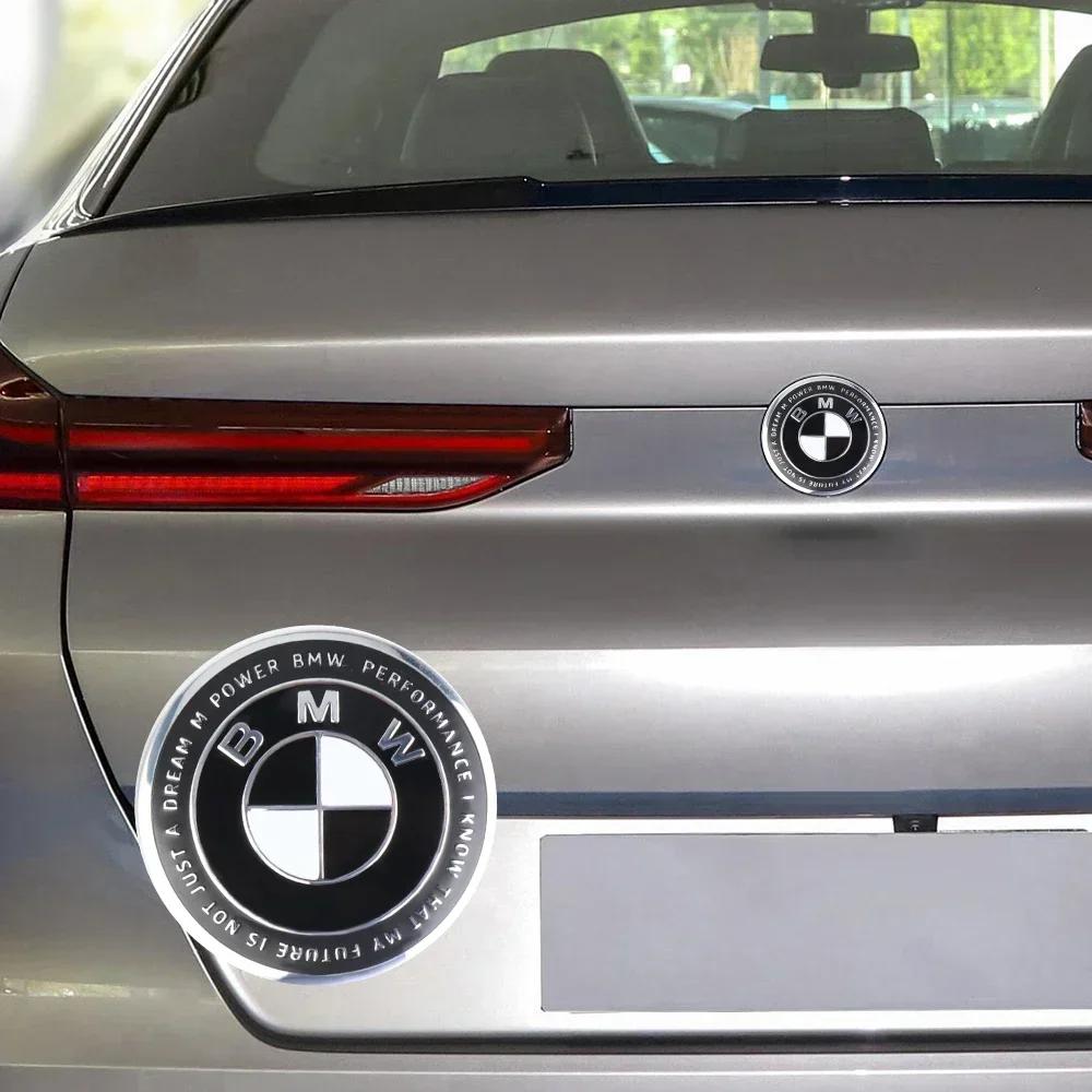 74/82mm Car Hood Front Rear Trunk Emblem Badge Replacement For BMW E36 E46 E53 E90 E60 E61 E93 E87 X1 X3 X5 X7 F30 F20 M F10 E28