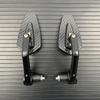 Motorcycle Rearview Mirror Carbon Fiber Pattern Handlebar Mirror Modified Inverted Rear Mirror Motorbike Accessories