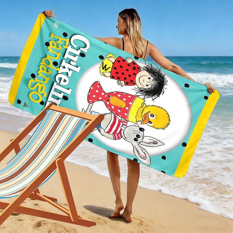 Cirkeline Print Beach Towel, Large Soft Quick Dry Towel for Beach Camping Swimming