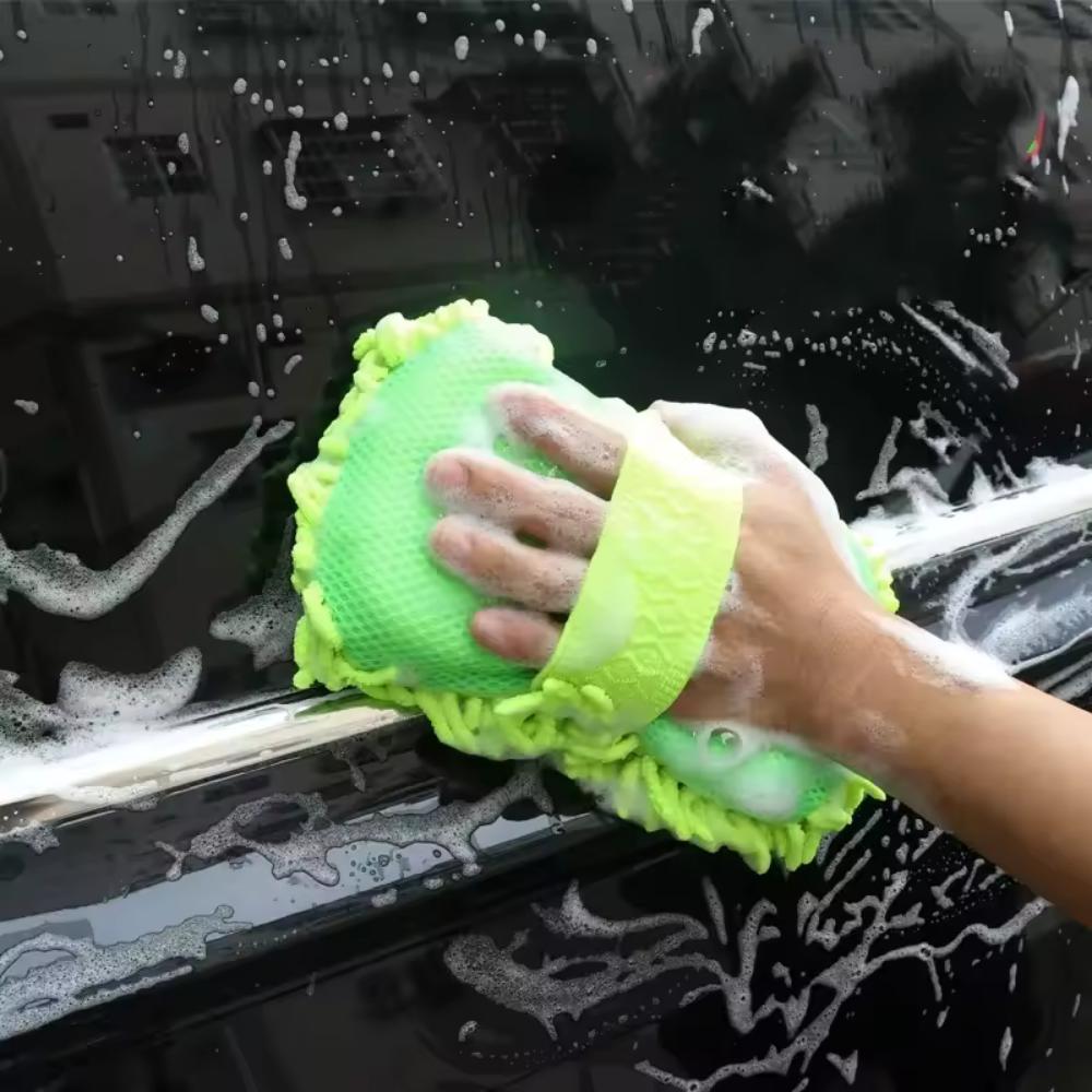 Car Wash Microfiber Chenille Car Wash Sponge Care Washing Brush Pad Washing Towel Auto Gloves Styling Accessories Gadget