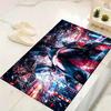 1Pc Cyberpunk Neon Cityscape Rug, Office Carpet Indoor Outdoor Doormat, Non-Slip, Comfortable, Living, Christmas Halloween,  Xmas Gift S1634