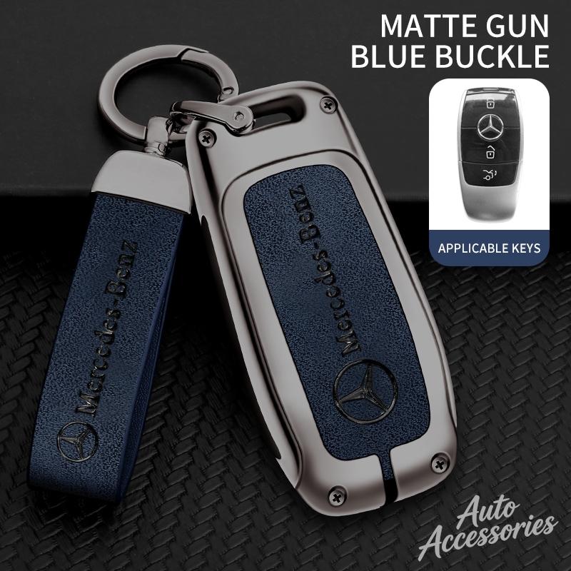 CRX1 Leather Car Key Cover Key Protection Shell Keychain for Mercedes Benz AMG E C S GLC Class E200 E400 E63 W213 S550 S560 C260 A200