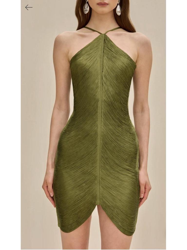 2026 European & American Fashion Tassel Halter Backless Dress - Spring/Summer Collection