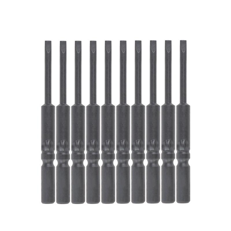 Nigao Phosphating Black Electric Screwdriver Bit 801, 5mm Shank, Strong Magnetic, Hardened Air Screwdriver Head.