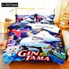 3D Printed Gintama Bedding Set Anime Gintoki Sakata Duvet Cover Double Twin Full Queen King Adult Boys Bedclothes Quilt Cover