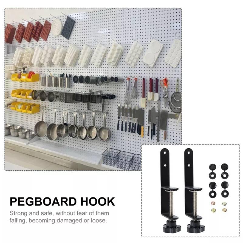 Stylish Pegboard Hook Accessory Holder Compact Storage Shelf Desktop Pen Container