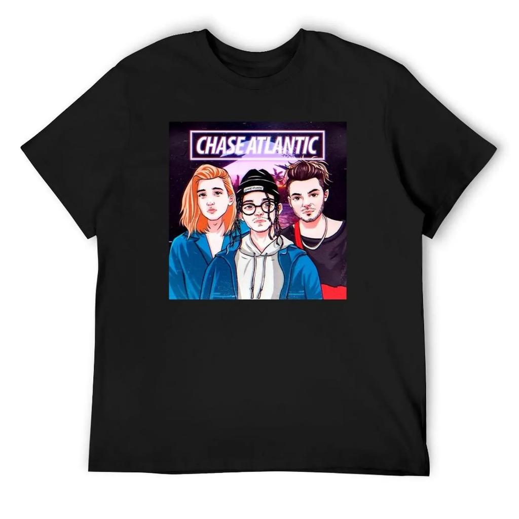Chase atlantic Art T-Shirt customizeds valentines boutique clothes blue archive t shirts for men