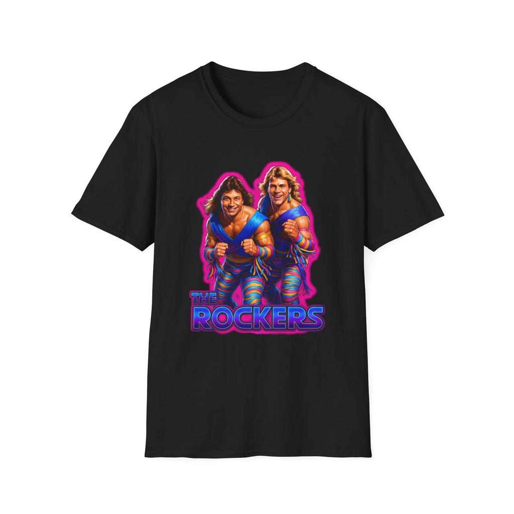 Tag Team Wrestlers The Rockers Unisex Softstyle Shirt, 80s Retro Wrestling Tee,