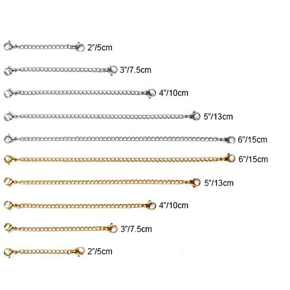 Buckle Chains Bracelet Extender Jewelry Making Anklets Extender Chain Connector Necklace Extenders