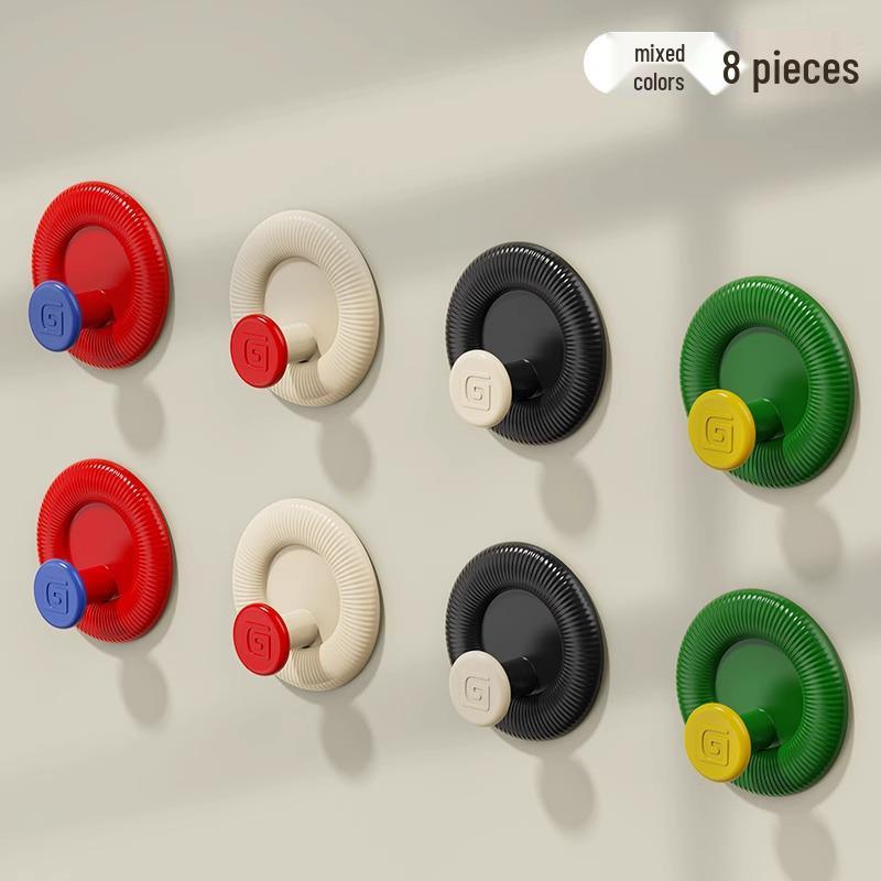 Dopamin Kreativer Klebehaken für Mantel & Hut - Ohne Bohren, Rückstandsfrei, Stark Wandmontiert für Badezimmer & Hinter-Tür-Nutzung