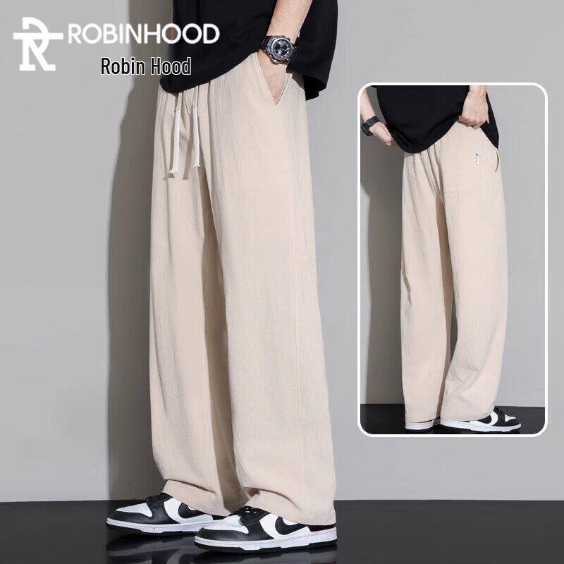 ROBINHOOD Men s Summer Cooling Cotton Loose Straight Casual Pants 2XL