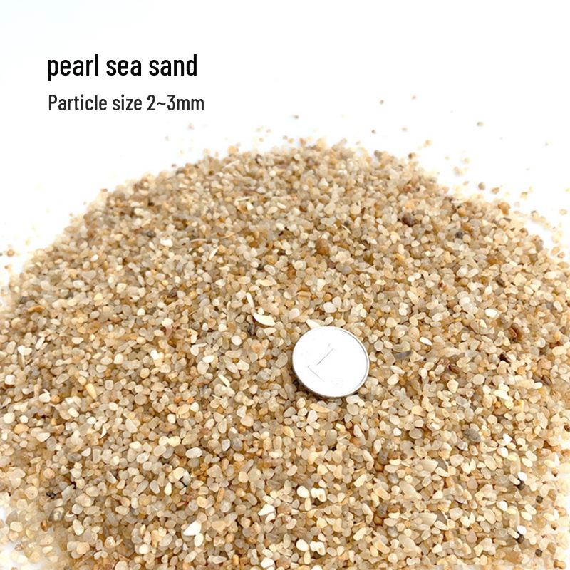 Natürlicher feiner Aquariensand: Natürliche Substratdekoration für Aquarien mit farbigem Kristall und Bachsand