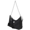 PRADA Re-edition 2005 Re-nylon Shoulder Bag 1BH204 NERO black Nylon/Safiano Women Used