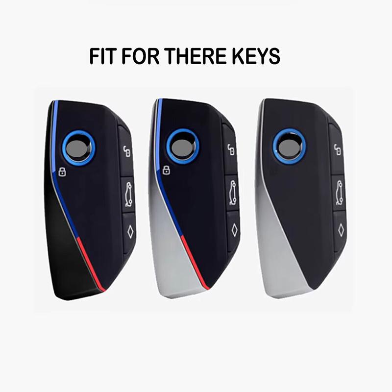 Zinc Alloy Leather Car Key Case For Bmw X1 U11 X7 I7 G07 Xm G09 I7 G70 X5 G05 Lci Ix Ix40 I20 U06 G81 M3 Series 5 7 G60 Keychain