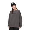 Li Ning Plain Long Sleeve Round Neck Casual Pullover Sweatshirt Unisex sweatshirt Tawny AWDRB76-10