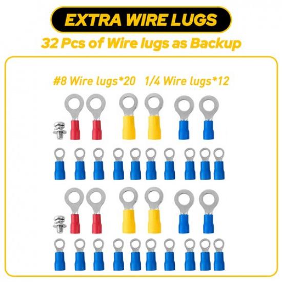 2X Power Terminal Distribution Screws Block Bar Battery For Car/Boat/Marine Bus