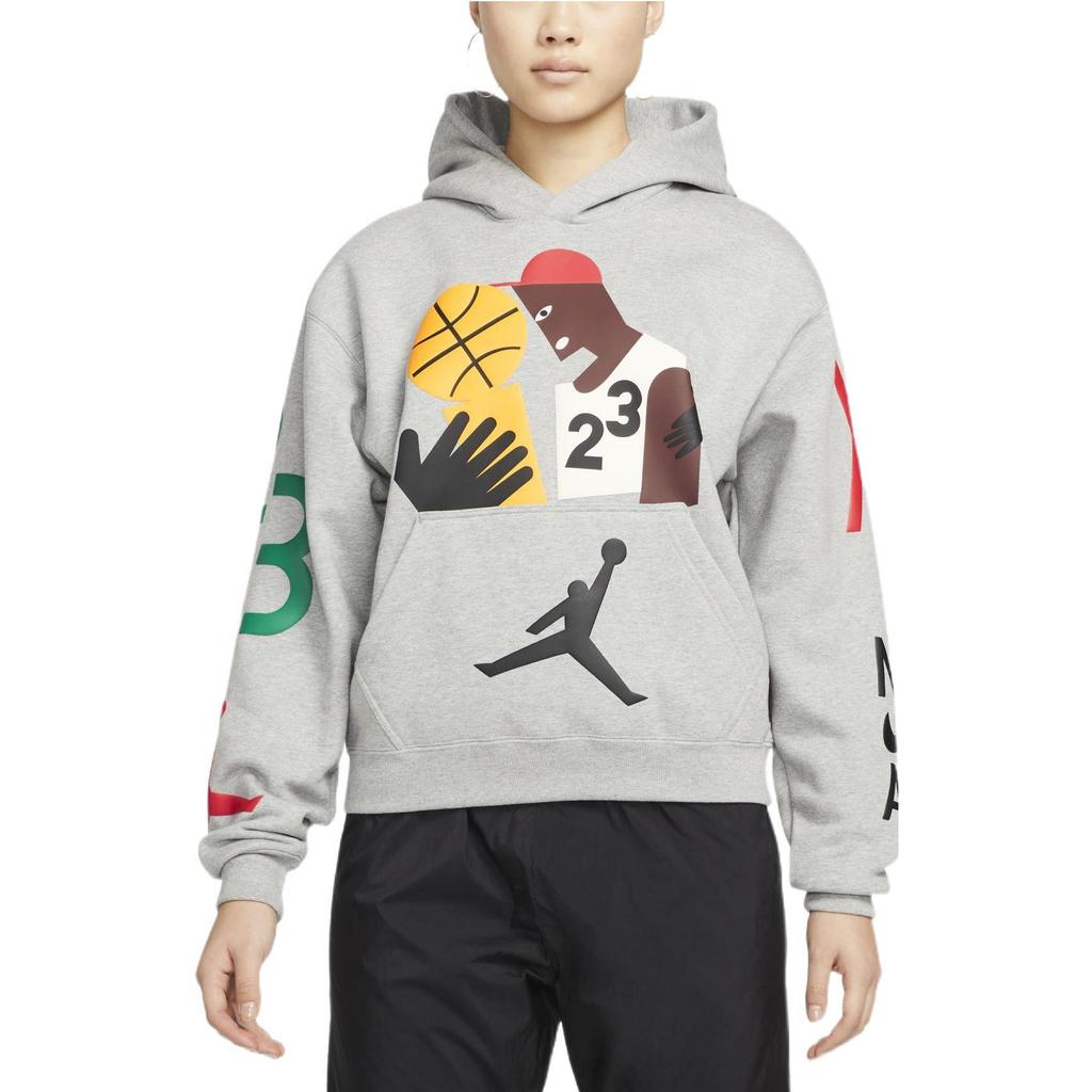 Jordan Hoodie (Asia Sizing) Grey Women Streetwear DO4159-063
