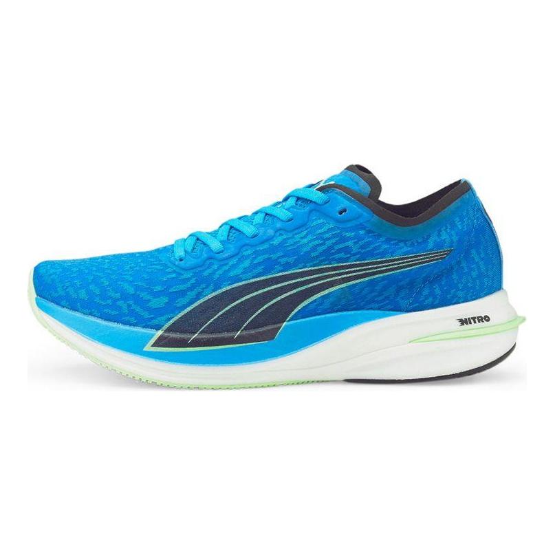 Puma Deviate Nitro Wildwash Pánské tenisky Modrá Ocean-Dive Zelená Fizzy-Lime 376223-01