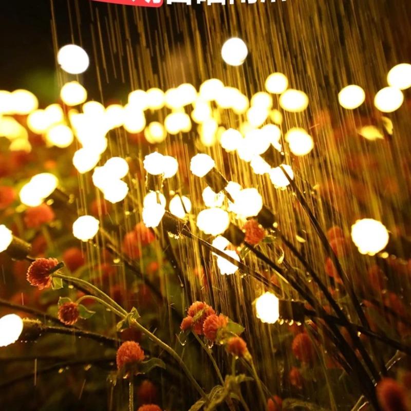 Outdoor Lights Solar Lawn Lamp Garden Lamp LED Wind-driven Firefly Ground Plug Lamp for Garden Lawn IP65 Landscape Holiday Light