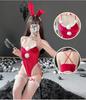 Sexy Rabbit Costume Kawaii Underwear Fluffy Rabbit Underwear Rabbit Costume Anime Cosplay Costume [ZYTC] Women's (Red)