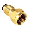 Brass Gas Tank Adapter Bottle Brass Lp Gas 1 LB Propane Propane Appliances Refill Adapter Tank Great For Your BBQ