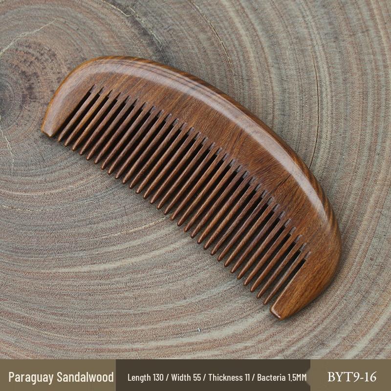 Green Sandalwood Fine-Tooth Comb