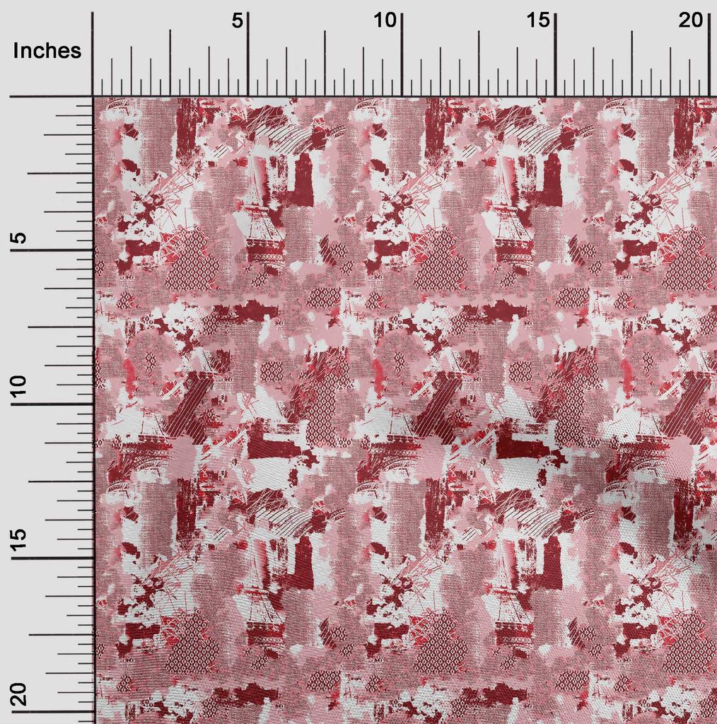 oneOone Cotton Flex Light Beige Fabric Abstracts Diy Clothing Quilting Fabric Print Fabric By Yard 40 Inch