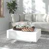 vidaXL Coffee Table White 85x55x31 Cm Wood-based Panel