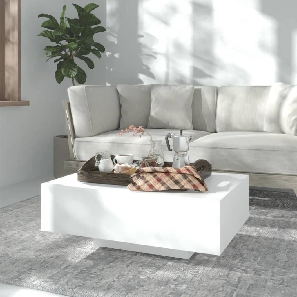 vidaXL Couchtisch Weiß 85x55x31 cm Holzwerkstoff anti-blitz weiße