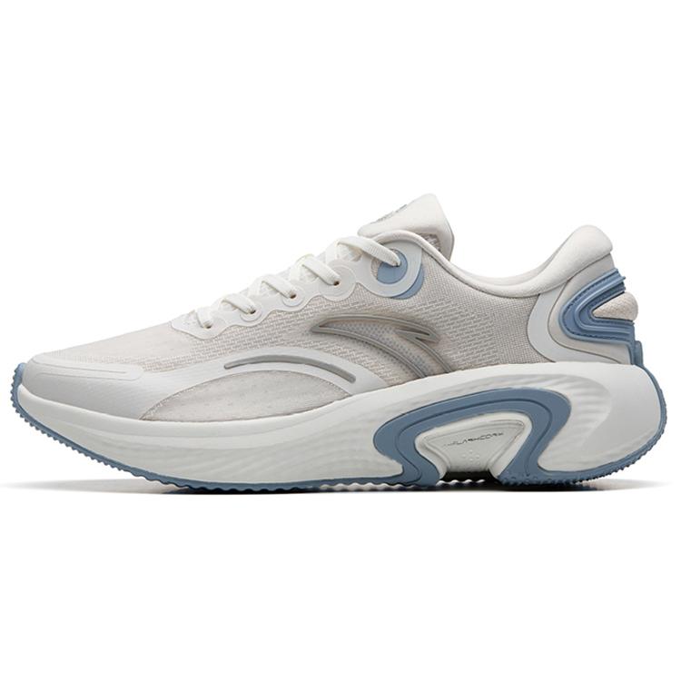 

Anta Cushioned Anti Slip Wear Resistant Breathable Lightweight Low Top Running Shoes Men s Gray White 42