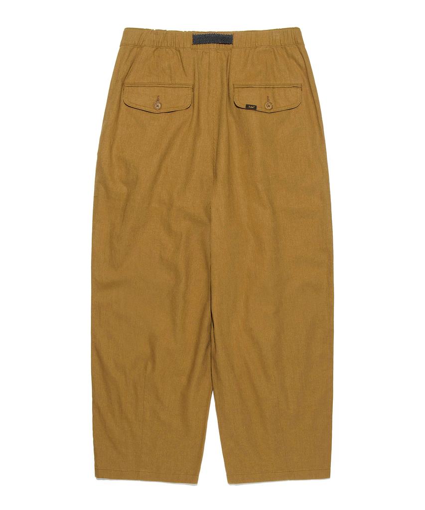 LEE Linen Webbing Belt Balloon Pants Brown