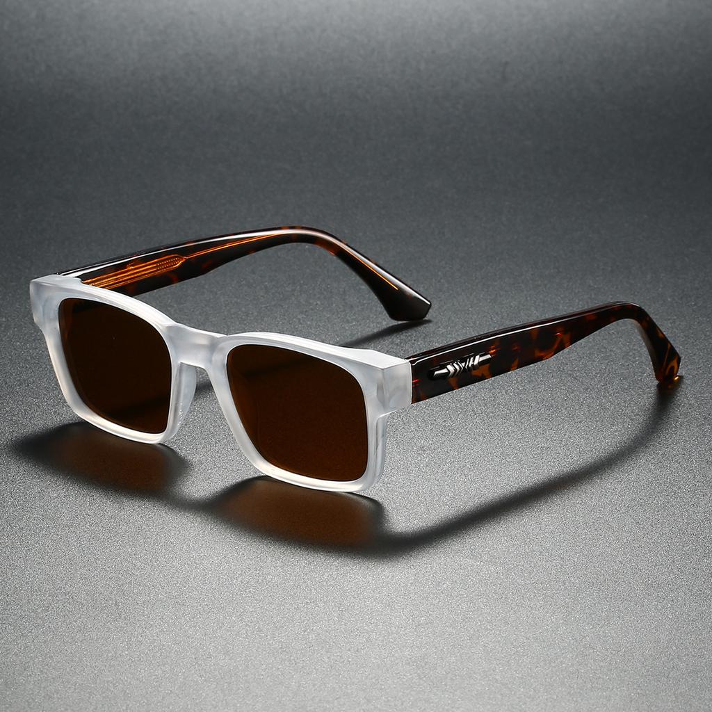 New Men's Advanced Ultra Light Coarse Frame Fashion Square Sunglasses Women Men Trendy Anti Mist Outdoor Driving Shades UV400