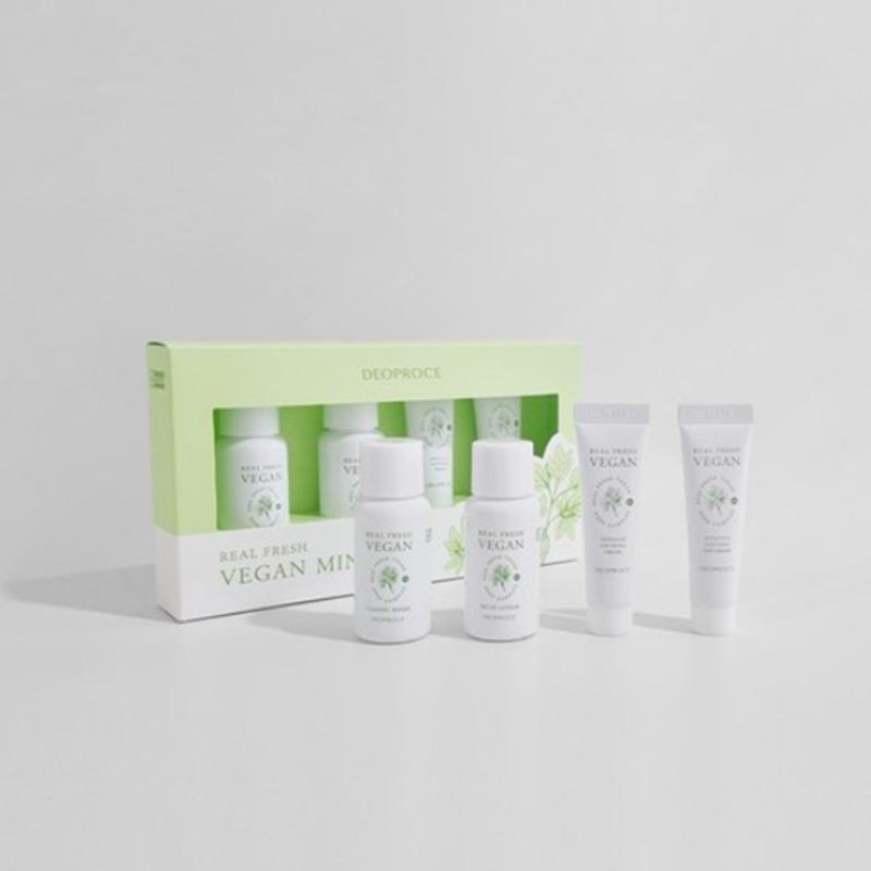 

Deoproce Real Fresh Mini Kit – Soothing & Moisture 4-Step Skincare Set (10ml + 10ml + 30ml + 30ml)