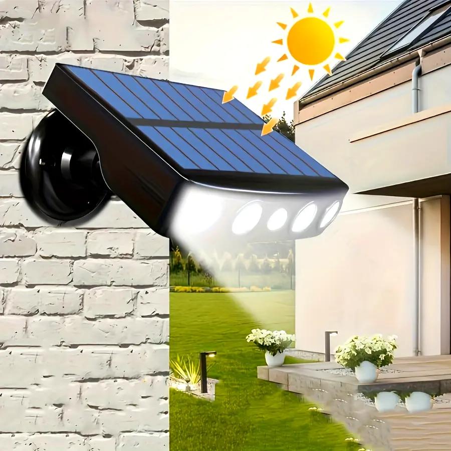 1/2pcs Solar Light, Solar Motion Sensor Lighting, Solar Safety Lighting, Outdoor Garden Solar Safety Light, Outdoor Decoration