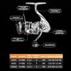 Mavllos Beluga Spinning Reel Speed Ratio 5.2:1  Drag Power 3kg Metal Spool Light weight Freshwater Trout Spinning Fishing Reel