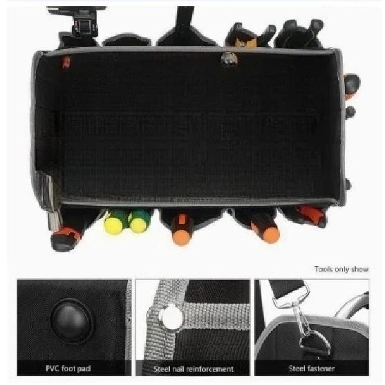 GJ0023 Medium Handheld Toolkit Multifunctional Household Kit Stainless Steel Handle Folding Tool Bag 40 * 22 * 27cm