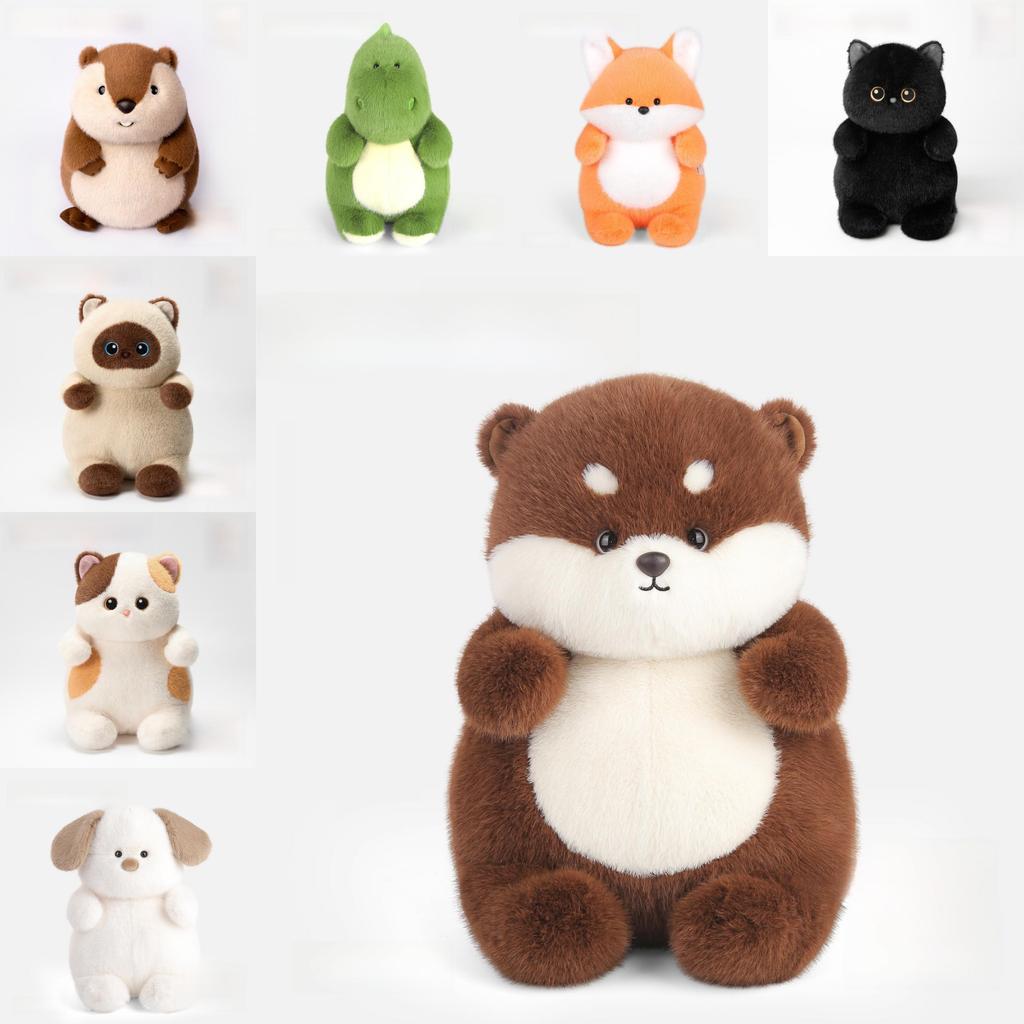 Three Color Cat Plush Toy Soft Stuffed Animal For Kids And Gift Giving