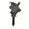 Metal Art Santa Claus Garden Stake Christmas Yard Decoration Outdoor Metal Sculpture Lawn Ornament Festive Holiday Display