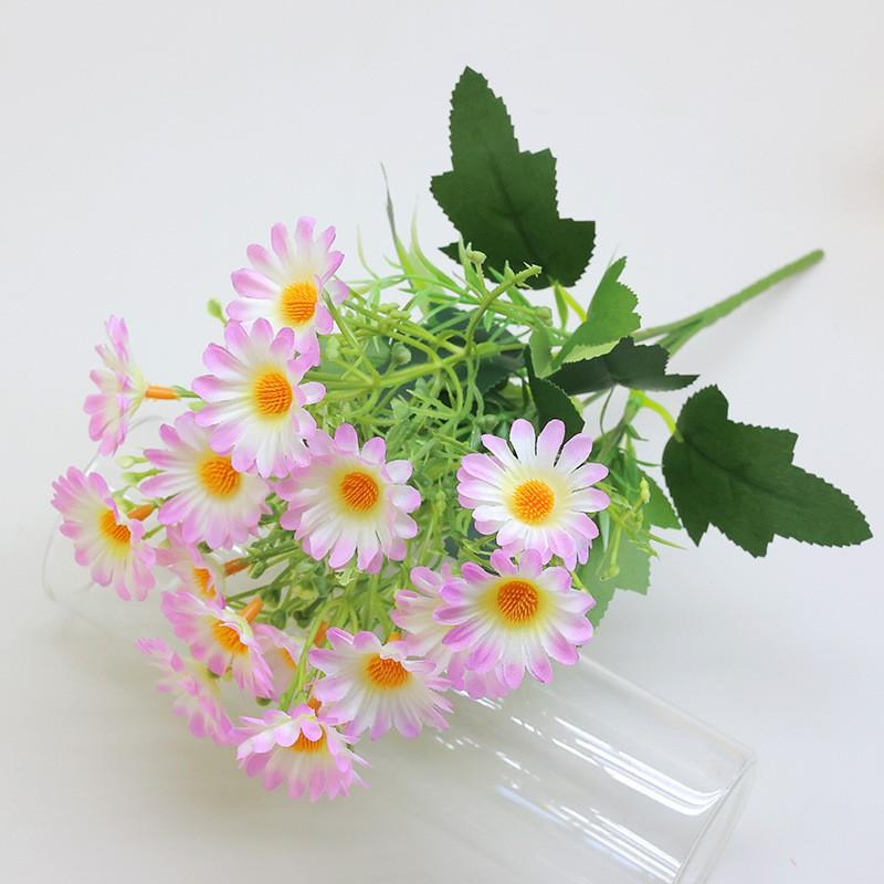 Artificial Daisy Bouquet Home Decor Table Centerpiece Photography Prop Silk Floral Arrangement