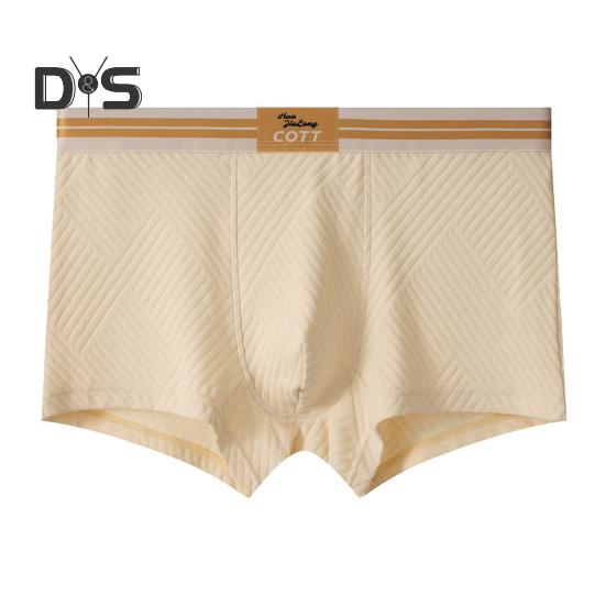 Men Boxer Underwear 3D Cut Elastic Mid-Waist Shorts Briefs Flat Line Breathable Comfortable Panties
