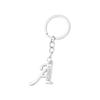 Creative Rhinestone Initials Metal Keychain – Korean Style Car Keyring Party Gift.