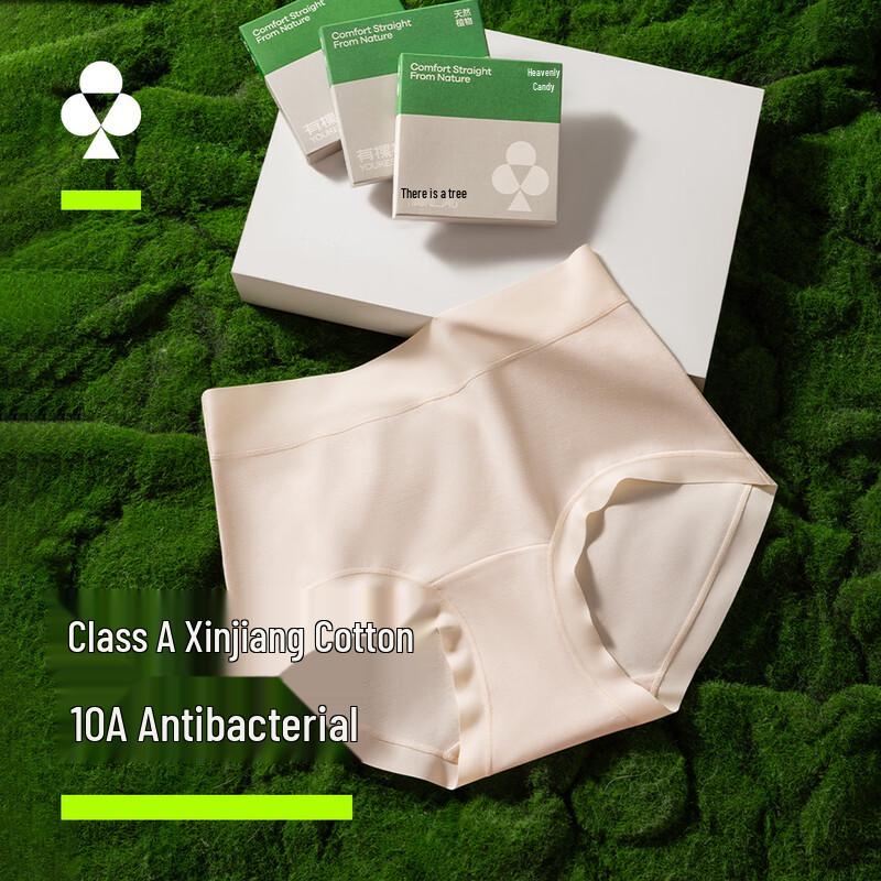 YOUKESHU Women s High-Waist Antibacterial Cotton Briefs 2XL