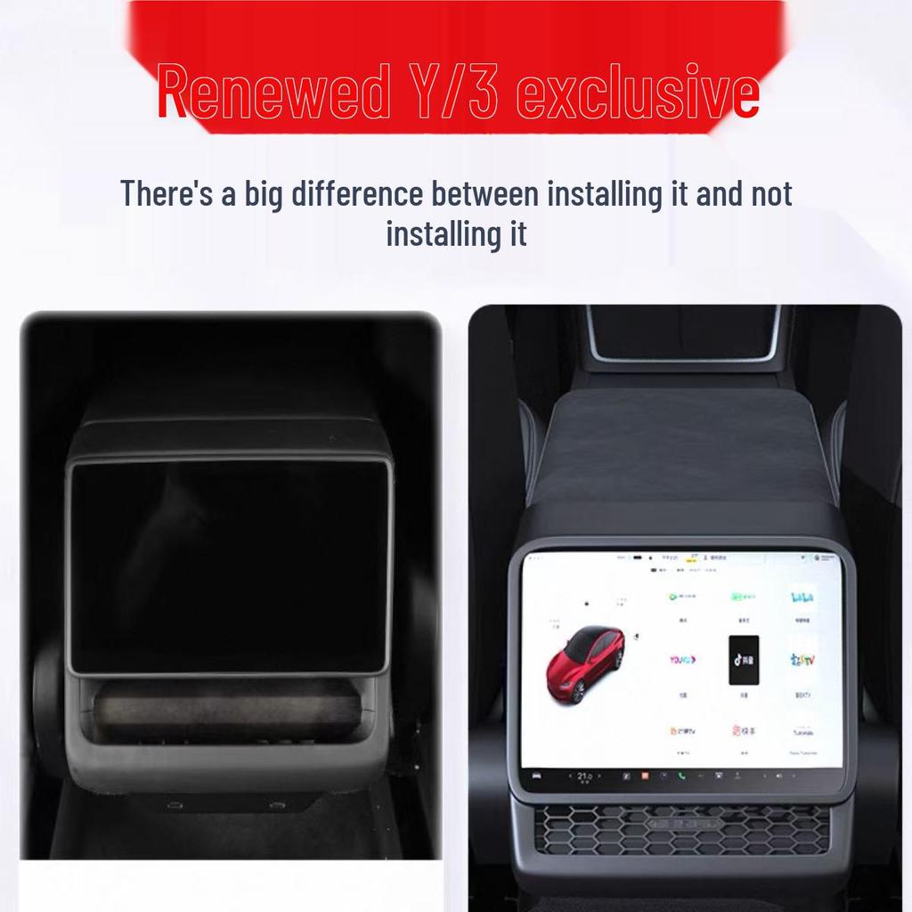 Fits Tesla Model 3/Y Refresh: Rear Air Vent Cover for Interior Air Conditioning Protection.